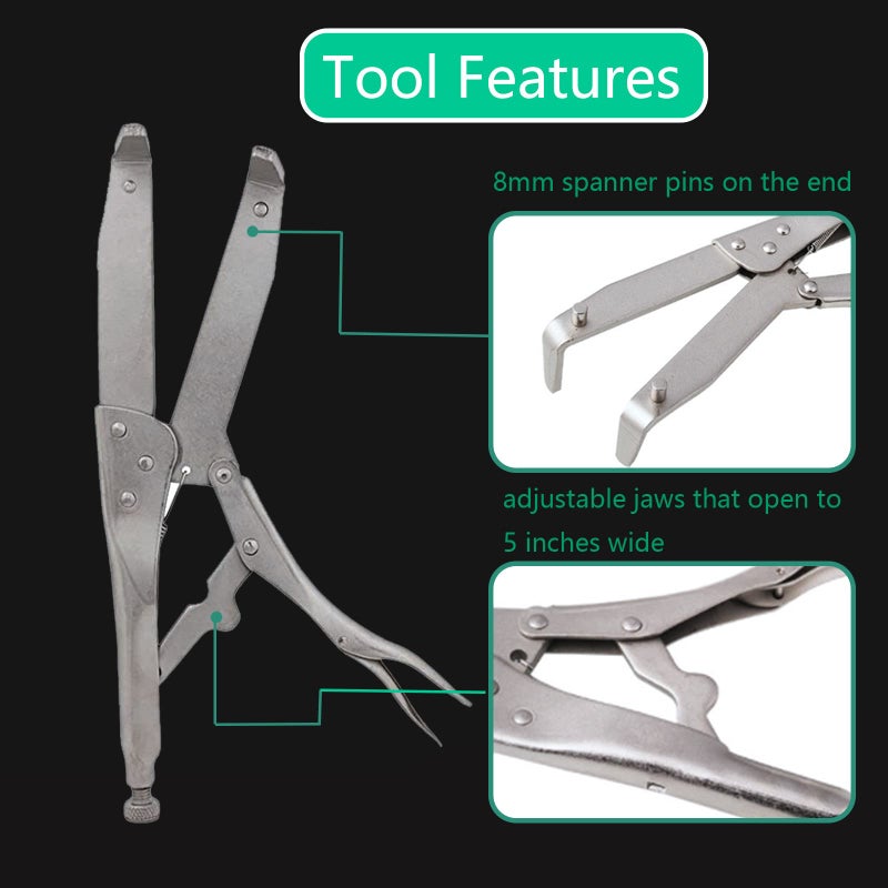 P1TOOLS Motorcycle Clutch Flywheel Holding Tool Clutch Hub Basket Gear Holder Tool - Image 4